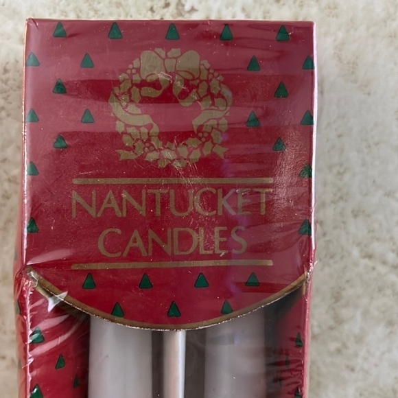 Christmas Vintage Taper Holiday Embossed Candles NOS - Picture 4 of 7